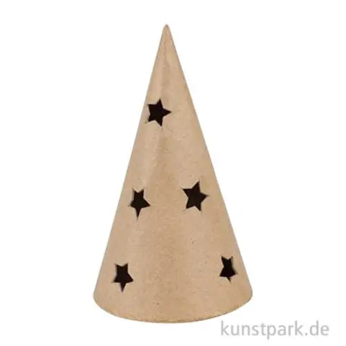 Garantierte Lieferung Pappmaché Weihnachtsbaum Kegel Stern, 8 x 8 x 14,5 cm