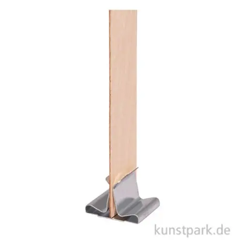 Handgefertigt Holzdocht mit Metall Dochthalter, 1,5 x 15 cm, 20 Stück