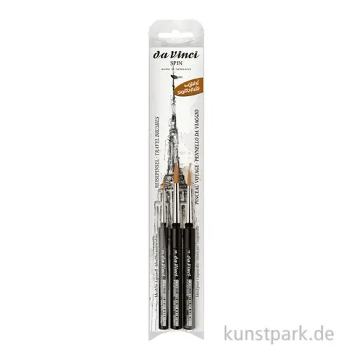 da Vinci SPIN Reisepinsel Set mit 3 Aquarellpinseln Direkt Vom Hersteller