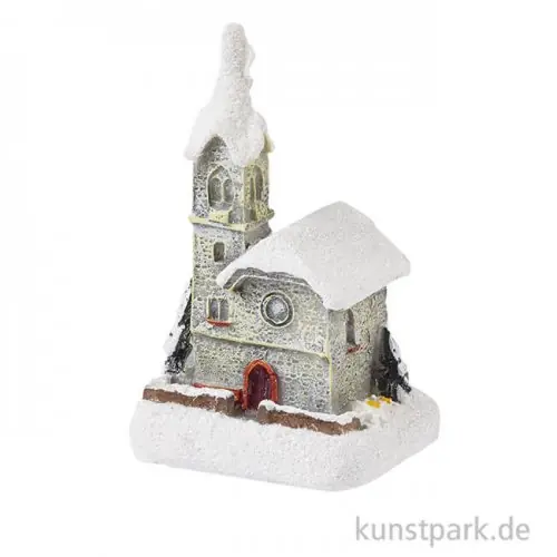 Beliebt Mini Kirche mit Glitzer, 5,5 cm
