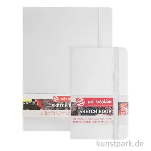 Geprüft Talens Art Creation - Skizzenbuch Weiß, 80 Blatt, 140g