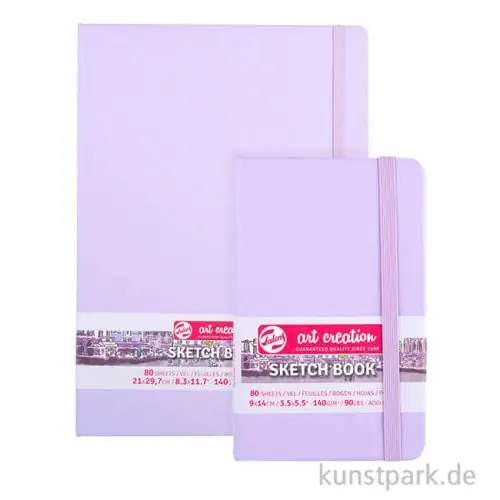Talens Art Creation - Skizzenbuch Pastel Violet, 80 Blatt, 140g Versand Am Gleichen Tag