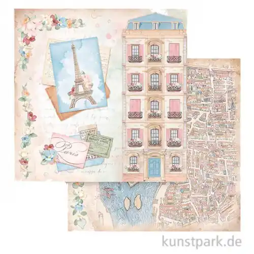 Stamperia Scrappapier - Create Happiness Oh la la Tour Eiffel, 30,5 cm Wochenendangebot