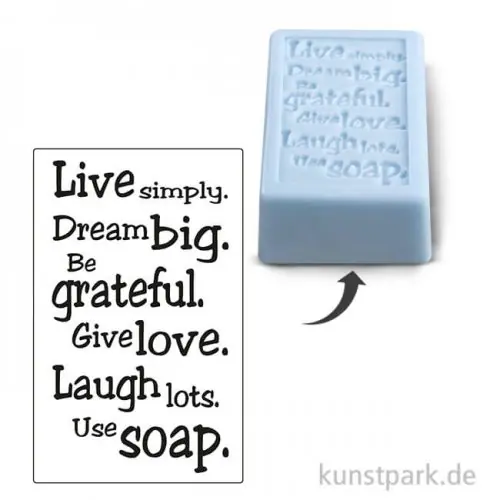 Nur Für Kurze Zeit Seifenstempel - Live simply - 40x65 mm, 1 Stück
