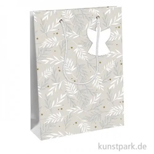 Geschenktasche Naturel mit Geschenkanhänger, 26,5 x 14 x 33 cm Markenprodukt