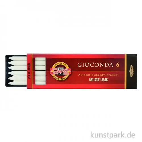 Koh-I-Noor Ersatzminen KREIDE weiß, 5,6 mm, 6 Stück Finale Aktion