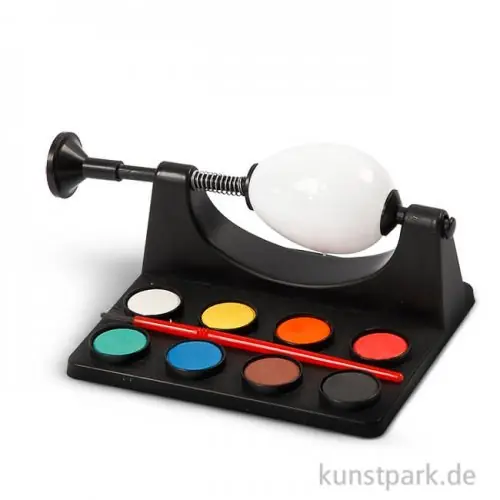 Eierhalter mit 8 Farben und Pinsel, 16,5 cm lang Finale Aktion