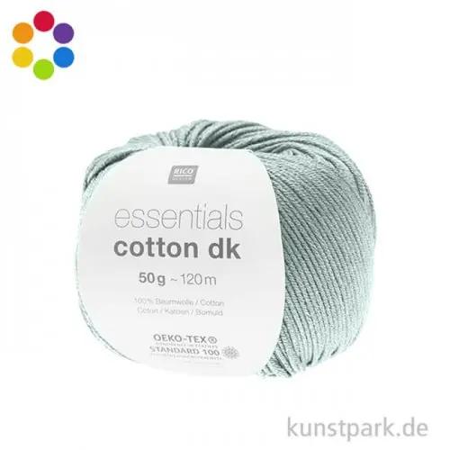 Rico Wolle - Essentials Cotton dk, 100% Baumwolle, 50g, 120m Expressversand