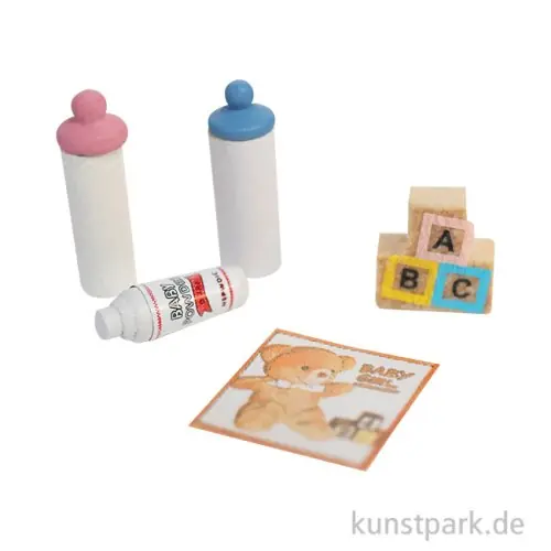 Miniatur Babyzubehör Set, 2 cm Heißes Angebot