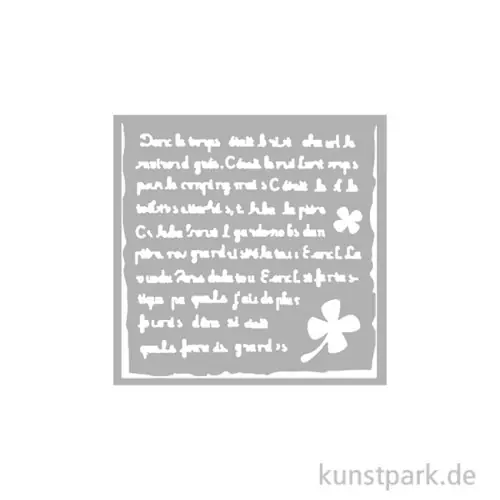 Knallerangebot Stamperia Schablone - Art of Travelling Handmade Letter, 12 x 12 cm