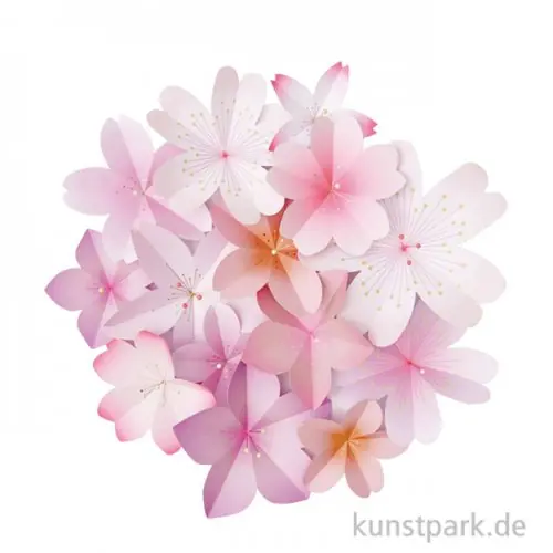 Sakura Papierblüten - 60 Kirschblüten aus Papier Highlight