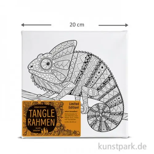 Tangle Rahmen Chamäleon 20x20 cm Mega-Angebot