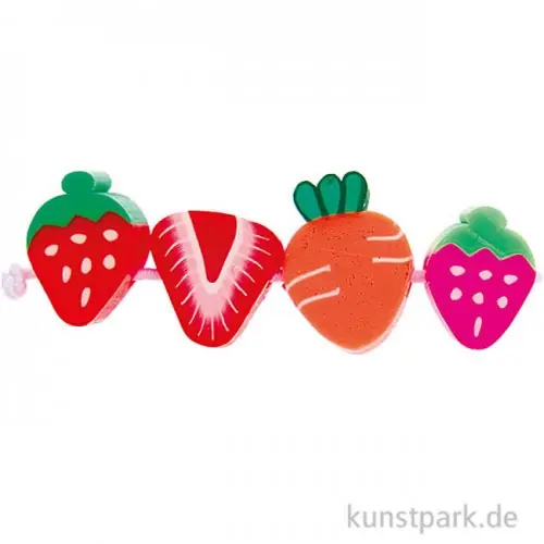Solange Der Vorrat Reicht Erdbeeren Perlen, 11 mm, 20 Stück