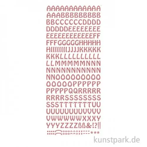 Kreativ Sticker - Buchstaben groß, Kupfer, 10 x 23 cm Jetzt Zugreifen