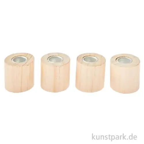 Mini Kerzenhalter - Zylinder, 3 x 3 x 3 cm, 4 Stück Preisknaller