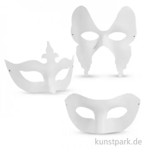 Finale Aktion Theater-Masken aus kräftigem Karton, 10-20 cm, 12 Stück sortiert