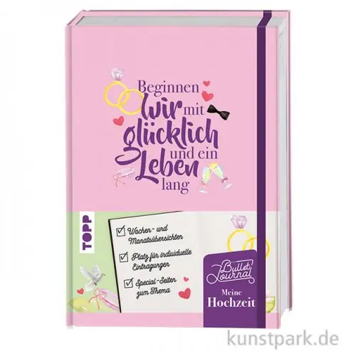 Garantierte Lieferung Mein Bullet Journal - Meine Hochzeit, Topp Verlag