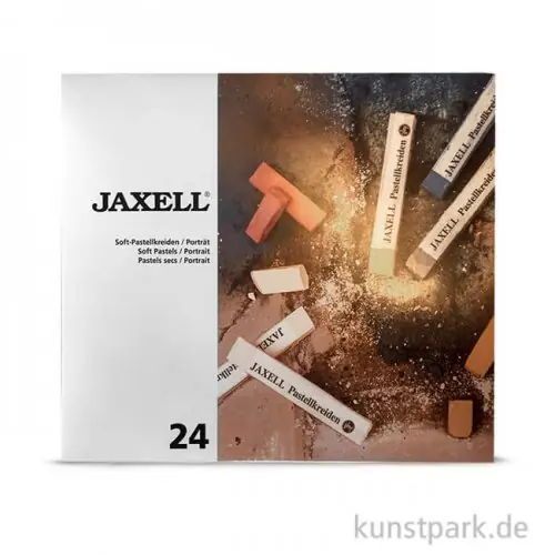 Limited Edition JAXELL Pastellkreide, 24 Portrait-Töne im Kartonetui