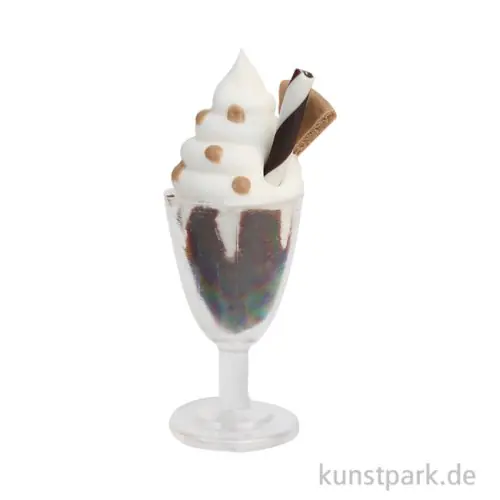 Miniatur Schoko Eisbecher, 3,2 cm Zertifiziert
