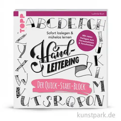 Preiswert Handlettering Der Quick-Start-Block, Topp Verlag