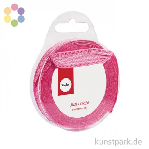 Webband Uni mit Kante, 15 mm x 5 m Neuheit