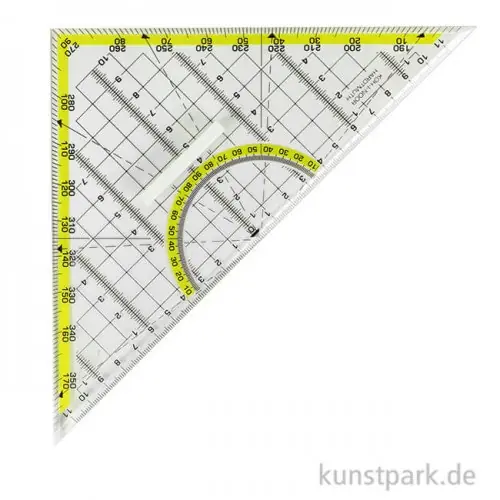 Geodreieck mit Haltegriff 22 cm Top-Qualität
