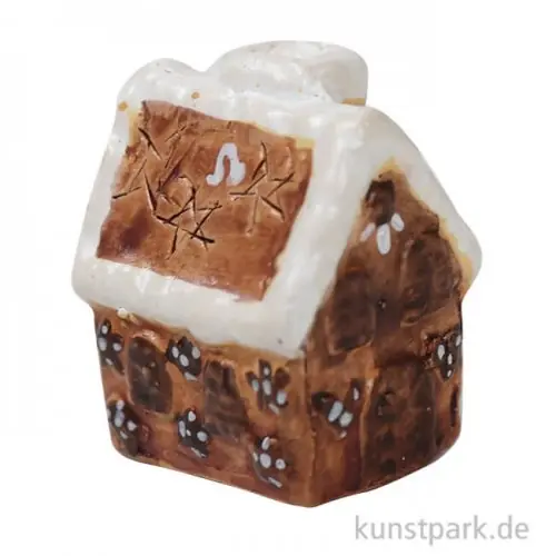 Weltweiter Versand Miniatur Lebkuchenhaus, 1,5 cm