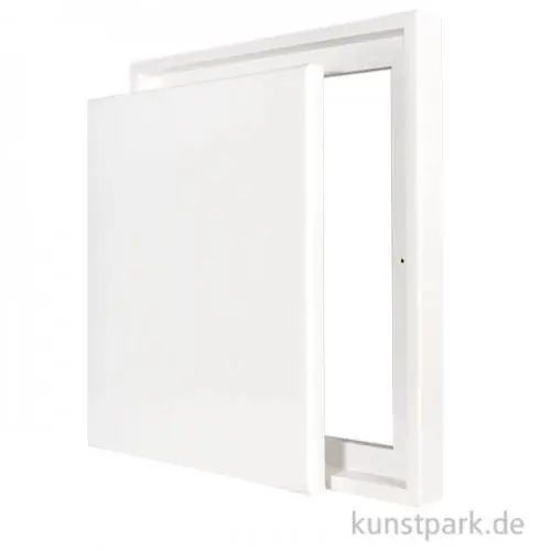 Premium Schattenfugenrahmen mit Keilrahmen - Weiß