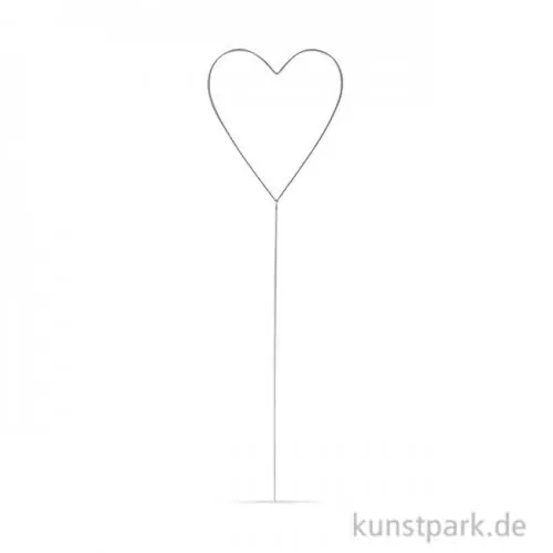 Herz aus Draht zum Stecken, 30x8,5 cm Highlight