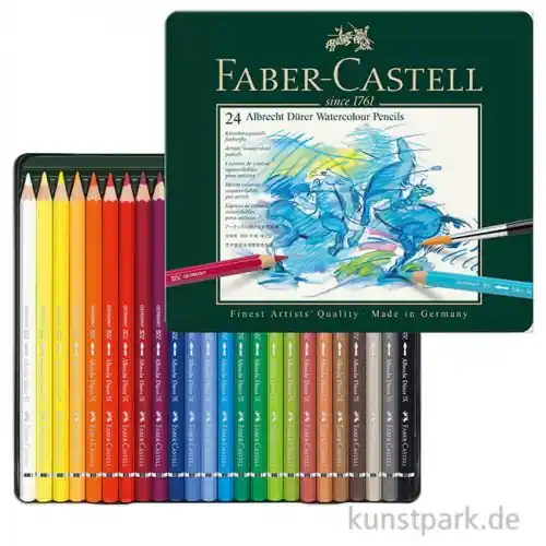 Kracherpreis Faber-Castell ALBRECHT DÜRER, 24 Aquarellstifte im Metalletui