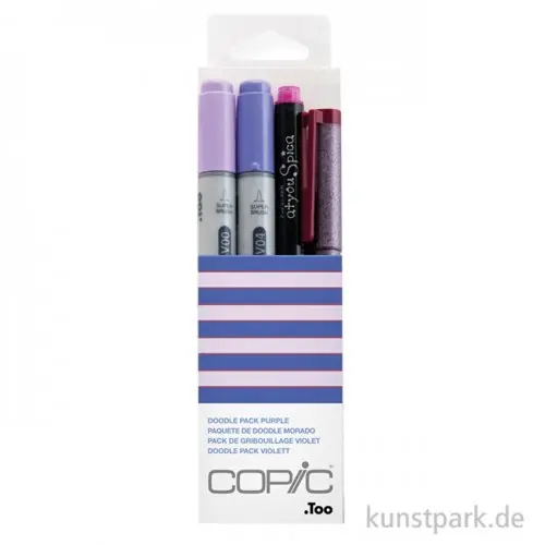 Neuheit COPIC Doodle Pack - Purple, 4 Stifte