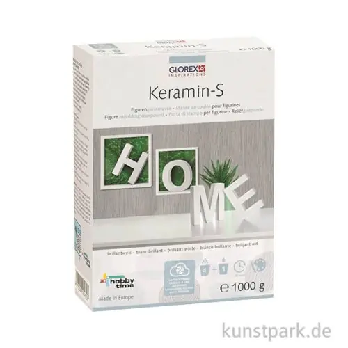 Keramin-S Gießmasse Schneeweiß, Wetterfest, 1 kg Begrenztes Angebot