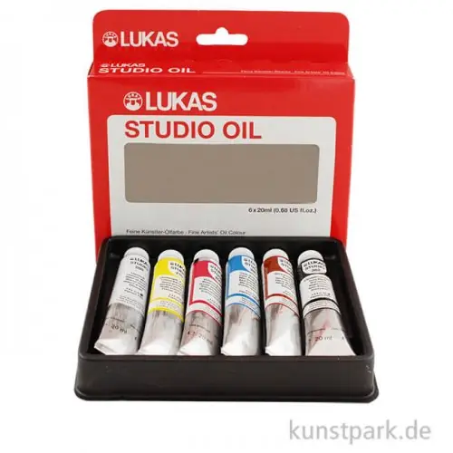 Top-Seller Lukas STUDIO Öl Sortiments-Karton mit 6 Tuben 20 ml