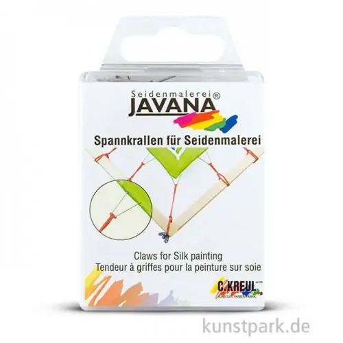 Hochwertig KREUL Javana Spannkrallen zum Befestigen von Seide, 24 Stück
