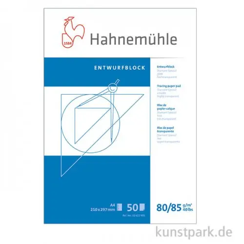 Hahnemühle DIAMANT Transparentblock 50 Blatt, 80/85g Bestseller