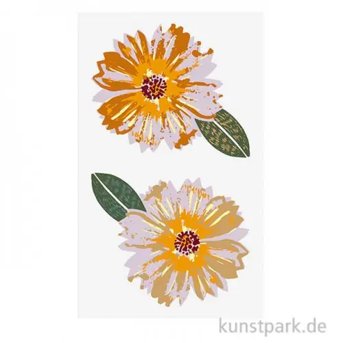 Bestseller Sticker - Nature Matters Blüten, 4 Blatt