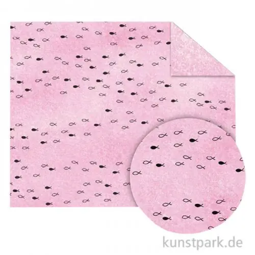 Ausverkauf Designkarton - Halleluja, DIN A4, 5 Blatt, Rosa