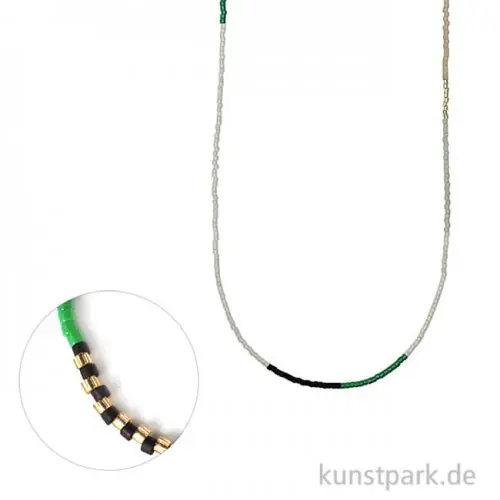 Perlenkette - Grün Original
