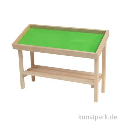 Billig Miniatur Marktstand, Naturholz, 4 x 4 x 7,5 cm