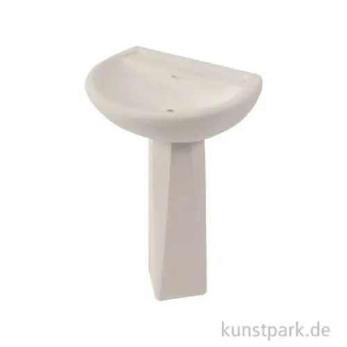 Schneller Versand Miniatur Waschbecken, Weiß, 71 mm