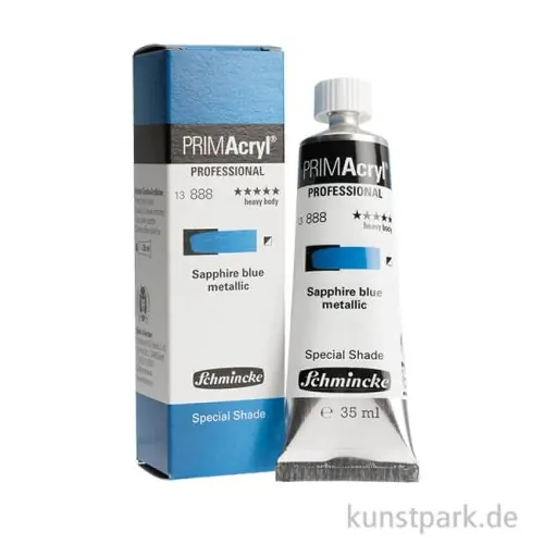 Schmincke PRIMAcryl Sonderfarbton Sapphire Blue Metallic, 35 ml Mengenrabatt