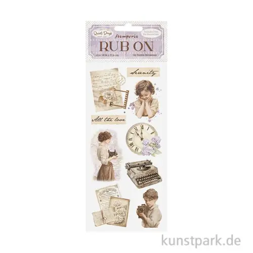 Nur Für Kurze Zeit Stamperia Rub On Transferfolie - Quiet Days Vintage Treasures