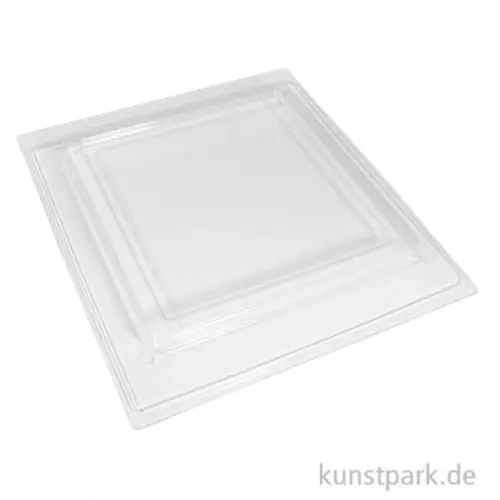 Zertifiziert Gießform - Dekoplatte Quadrat, 25 x 25 x 2 cm, Rand 1,3 cm