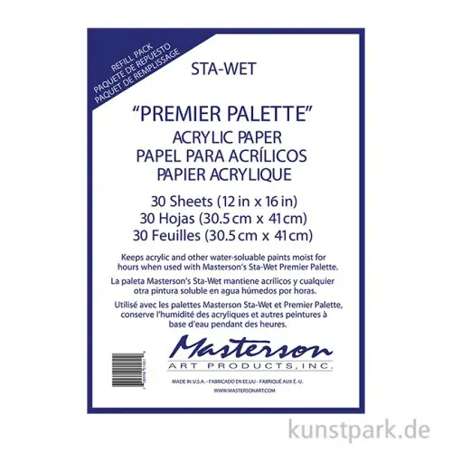 Masterson Sta-Wet Premier - Acrylic Paper, 30 Blatt, 30,5 x 41 cm Bestseller
