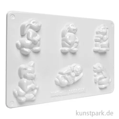 Gießform - Hasenkinder, 6 Motive Jetzt Kaufen