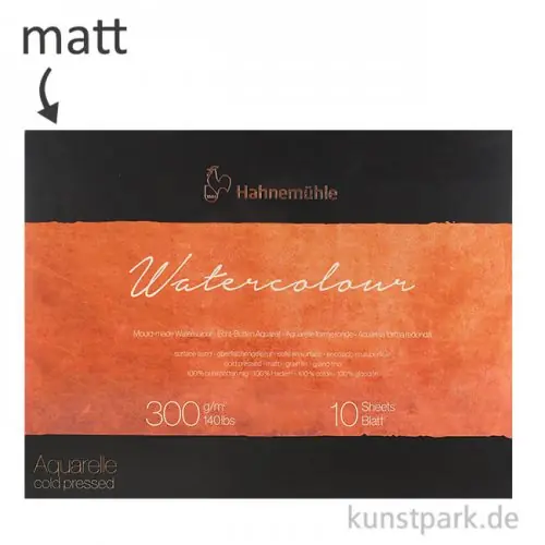 Hahnemühle The Collection Watercolour matt 10 Blatt 300g Zertifiziert
