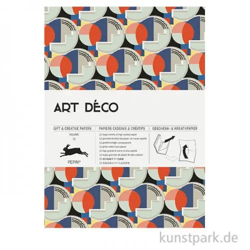Handgefertigt PEPIN Kreativpapier Buch - Art Deco