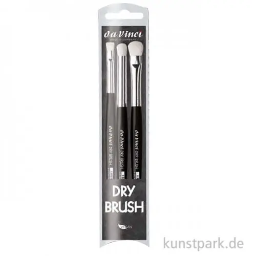 Garantierte Lieferung da Vinci - Dry Brush Set mit 3 Pinseln für Miniaturmalerei