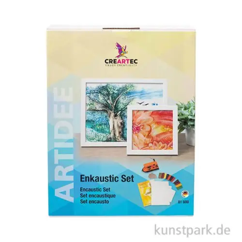 Encaustic Einsteiger Set, 55-teilig inklusive Maleisen Geprüft