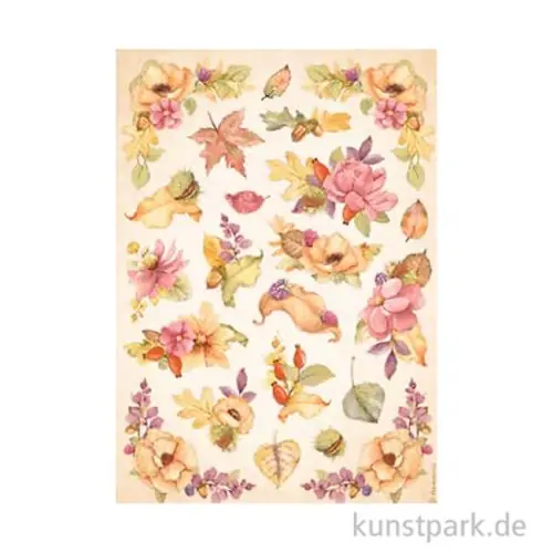 Stamperia Reispapier - Woodland Flowers, DIN A4 Kostenfreie Lieferung